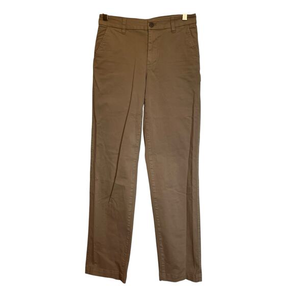 Aritzia Sunday Best Khaki Utility Pants Straight Leg Chinos Trousers Size 0 - Picture 1 of 8